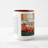 2 Couleurs Tasse de café réveillée de défilé (Centre)