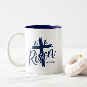 2 Couleurs Tasse de café Risen Cross