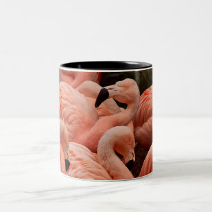 2 Couleurs Tasse de café rose d'impression de flamant