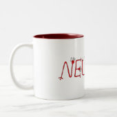 2 Couleurs Tasse de café rouge de neurone (Gauche)