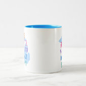 2 Couleurs Tasse de café Simple Texte Mitten State des Grands (Centre)