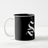 2 Couleurs Tasse de café sobre de calligraphie (Gauche)