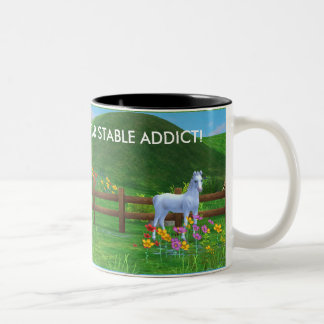 2 Couleurs Tasse de café stable d'intoxiqué d'étoile