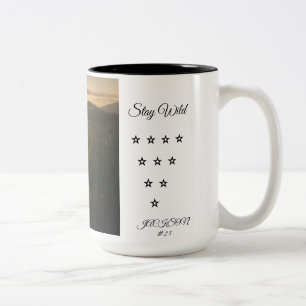 2 Couleurs Tasse de café Stay Wild Forest Paysage naturel s