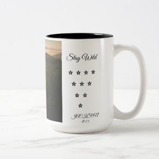 2 Couleurs Tasse de café Stay Wild Forest | Paysage naturel s