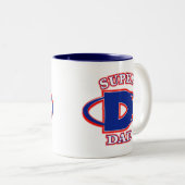 2 Couleurs Tasse de café superbe de papa (Devant droit)