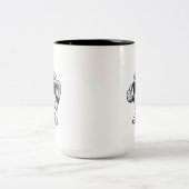 2 Couleurs Tasse de café survoltée (Centre)