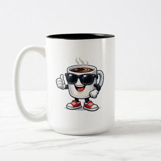 2 Couleurs Tasse de café survoltée (Gauche)