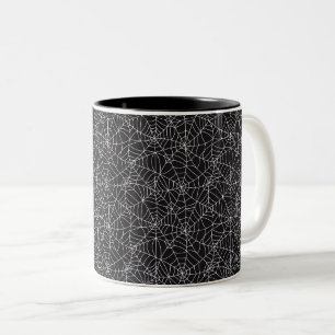 2 Couleurs Tasse de café Toiles d'araignée Halloween