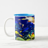 2 Couleurs Tasse de café tropicale de poissons (Gauche)