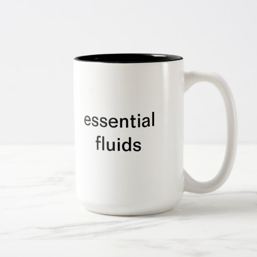 2 Couleurs Tasse de café unique (fluides essentiels) (Droit)