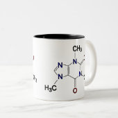 2 Couleurs Tasse de caféine (Devant droit)