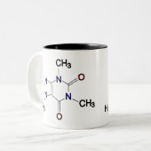 2 Couleurs Tasse de caféine (Devant gauche)