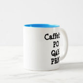 2 Couleurs Tasse de caféine (Devant droit)