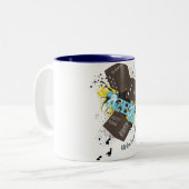 2 Couleurs tasse de caffee (Devant gauche)