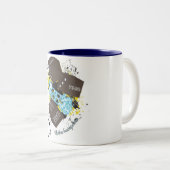 2 Couleurs tasse de caffee (Devant droit)
