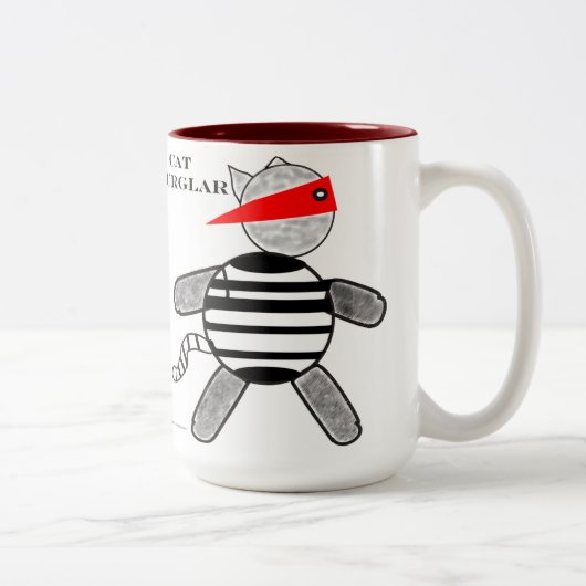 2 Couleurs Tasse de cambrioleur de chat (Droit)