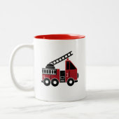 2 Couleurs Tasse de camion de pompiers (Gauche)