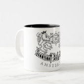 2 Couleurs Tasse de capitaines (Devant gauche)