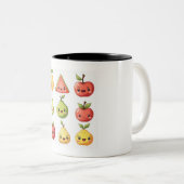 2 Couleurs tasse de caractères de fruits (Devant droit)