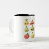 2 Couleurs tasse de caractères de fruits (Devant gauche)