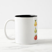 2 Couleurs tasse de caractères de fruits (Gauche)