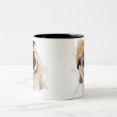 2 Couleurs Tasse de carlin (Centre)