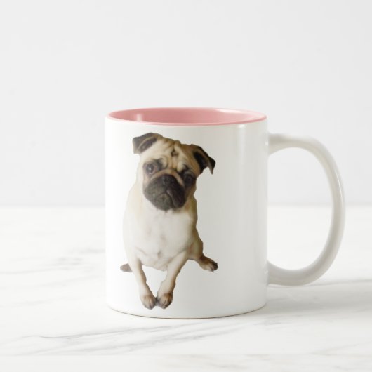 2 Couleurs tasse de carlin (Droit)