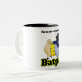 2 Couleurs Tasse de carlin de batte (Devant gauche)