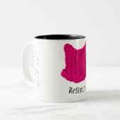 2 Couleurs Tasse de casquette de chat - pour un peu d'amour (Devant gauche)