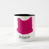 2 Couleurs Tasse de casquette de chat - pour un peu d'amour (Centre)