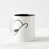 2 Couleurs Tasse de casquette de Fedora (Devant gauche)