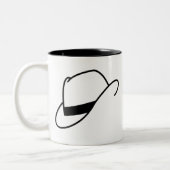 2 Couleurs Tasse de casquette de Fedora (Gauche)