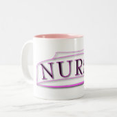 2 COULEURS TASSE DE CASQUETTE D'INFIRMIÈRE (Devant gauche)