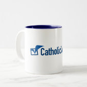 2 Couleurs Tasse de CatholicVote (Devant gauche)