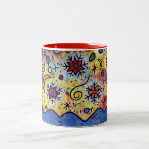 2 Couleurs Tasse de célébration de flocon de neige