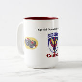 2 Couleurs Tasse de central de commande d'opérations (Devant gauche)