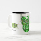 2 Couleurs Tasse de Ceph3D (Devant gauche)