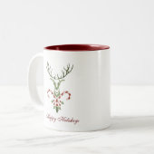2 Couleurs Tasse de cerf de Noël (Devant gauche)