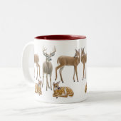 2 Couleurs Tasse de cerf de Virginie (Devant gauche)