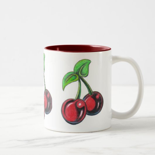 2 Couleurs tasse de cerise (Droit)