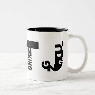 2 Couleurs Tasse de cerveau