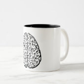 2 Couleurs Tasse de cerveau (Devant droit)