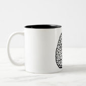 2 Couleurs Tasse de cerveau (Gauche)