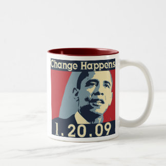 2 Couleurs Tasse de changement d'Obama