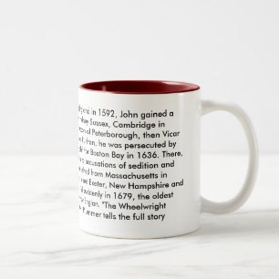 2 Couleurs Tasse de charron de John de révérend