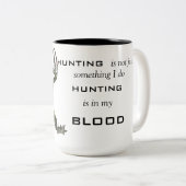 2 Couleurs Tasse de chasse de cerfs communs (Devant droit)