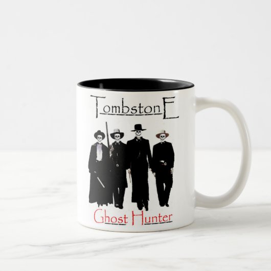 2 Couleurs Tasse de chasseur de fantôme de pierre tombale (Droit)