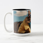 2 Couleurs Tasse de chat animal (Gauche)
