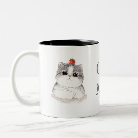 2 Couleurs Tasse de chat bonjour (Gauche)
